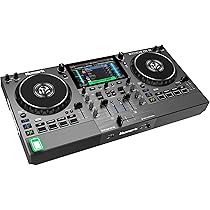 Numark Mixstream Pro Go Tragbarer DJ-Controller mit Akku, Mixer